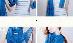 长丝巾的系法视频教程,长丝巾多款时尚系法教程大盘点